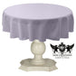 TABLECLOTH DULL BRIDAL SATIN (51" Round) - New Creations Fabric & Foam Inc