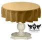 TABLECLOTH DULL BRIDAL SATIN (54" Round) - New Creations Fabric & Foam Inc