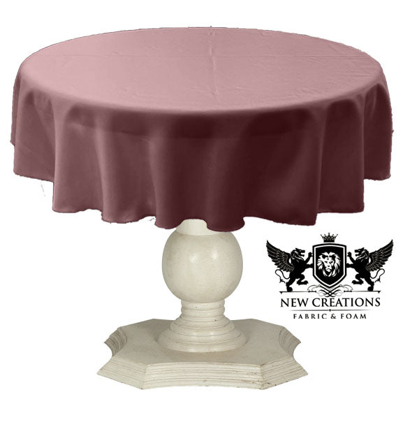 TABLECLOTH DULL BRIDAL SATIN (54" Round) - New Creations Fabric & Foam Inc