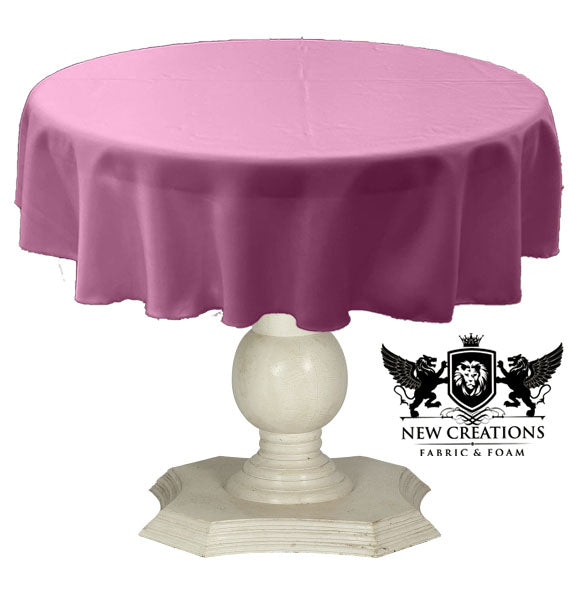 TABLECLOTH DULL BRIDAL SATIN (54" Round) - New Creations Fabric & Foam Inc