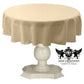 TABLECLOTH DULL BRIDAL SATIN (54" Round) - New Creations Fabric & Foam Inc