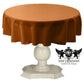 TABLECLOTH DULL BRIDAL SATIN (54" Round) - New Creations Fabric & Foam Inc