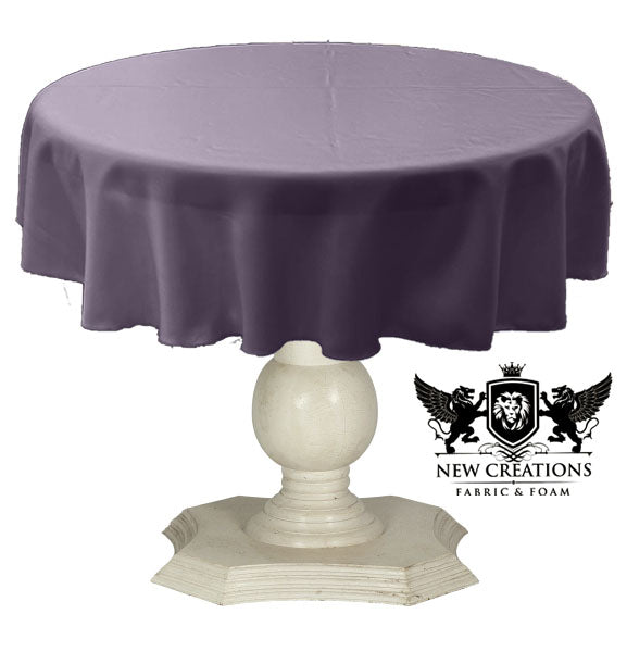 TABLECLOTH DULL BRIDAL SATIN (54" Round) - New Creations Fabric & Foam Inc
