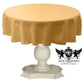 TABLECLOTH DULL BRIDAL SATIN (58" Round) - New Creations Fabric & Foam Inc