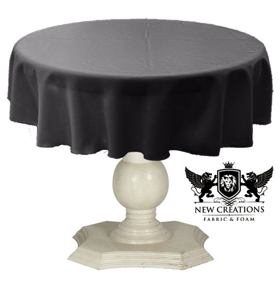 TABLECLOTH DULL BRIDAL SATIN (58" Round) - New Creations Fabric & Foam Inc