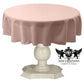TABLECLOTH DULL BRIDAL SATIN (58" Round) - New Creations Fabric & Foam Inc