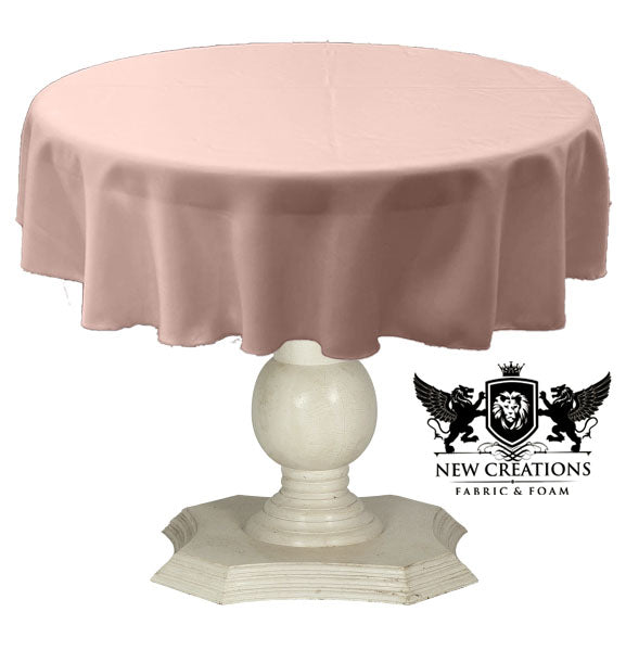 TABLECLOTH DULL BRIDAL SATIN (58" Round) - New Creations Fabric & Foam Inc