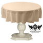 TABLECLOTH DULL BRIDAL SATIN (58" Round) - New Creations Fabric & Foam Inc