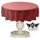 TABLECLOTH DULL BRIDAL SATIN (58" Round) - New Creations Fabric & Foam Inc