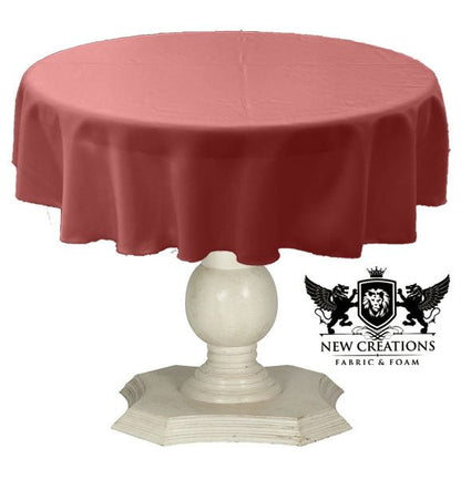 TABLECLOTH DULL BRIDAL SATIN (58" Round) - New Creations Fabric & Foam Inc