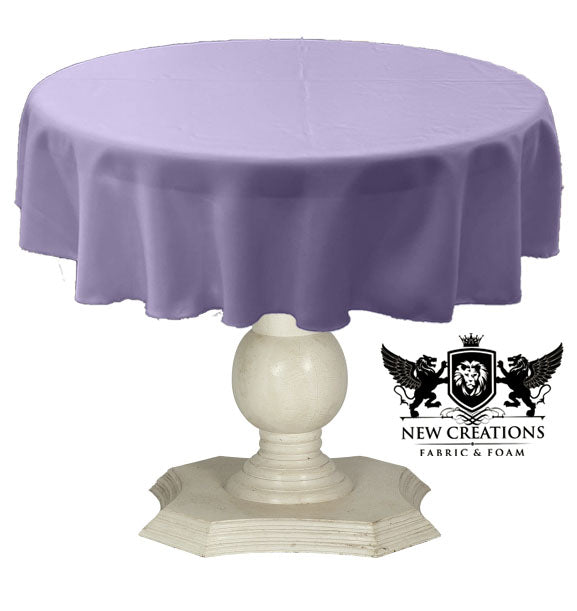 TABLECLOTH DULL BRIDAL SATIN (58" Round) - New Creations Fabric & Foam Inc