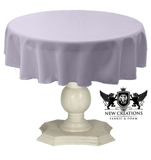 TABLECLOTH DULL BRIDAL SATIN (58" Round) - New Creations Fabric & Foam Inc