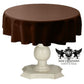 TABLECLOTH DULL BRIDAL SATIN (58" Round) - New Creations Fabric & Foam Inc