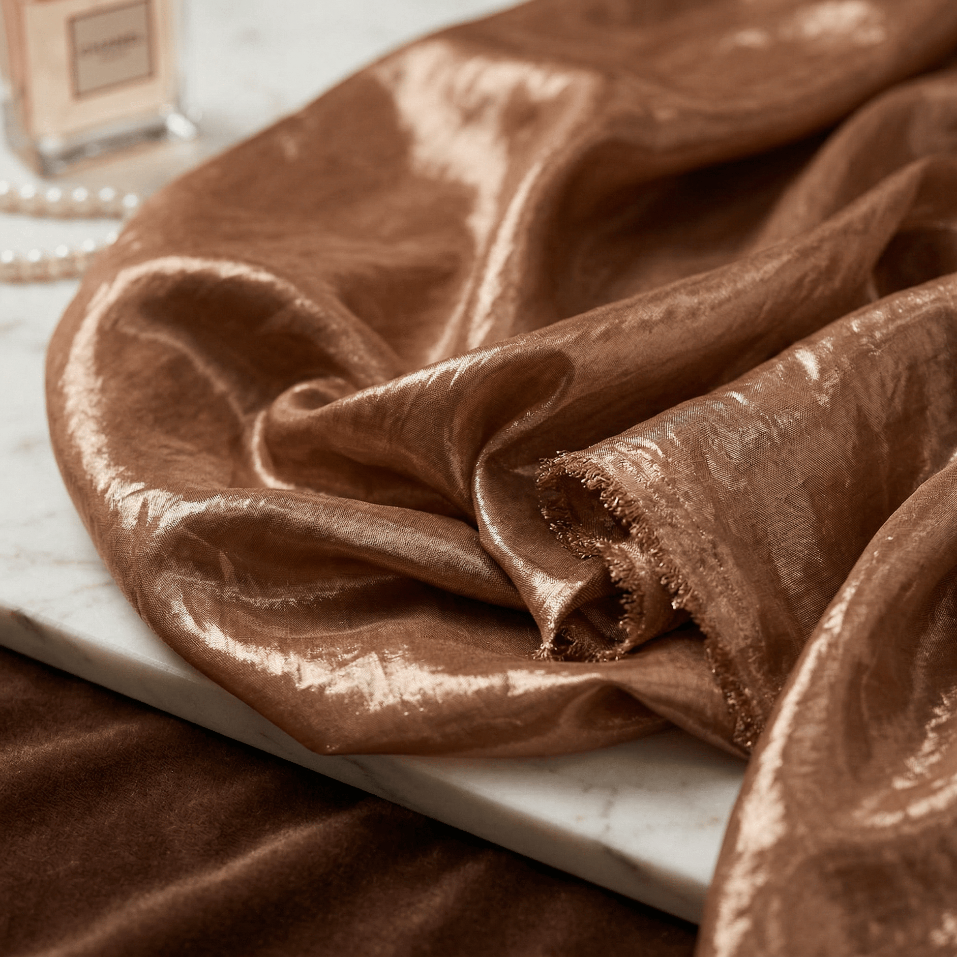 Tissue Lame Fabric 58” Wide by the Yard – Shiny Metallic Lamé Fabric for Wedding Draping, Backdrops, Table Decor & Costumes - New Creations Fabric & Foam Inc