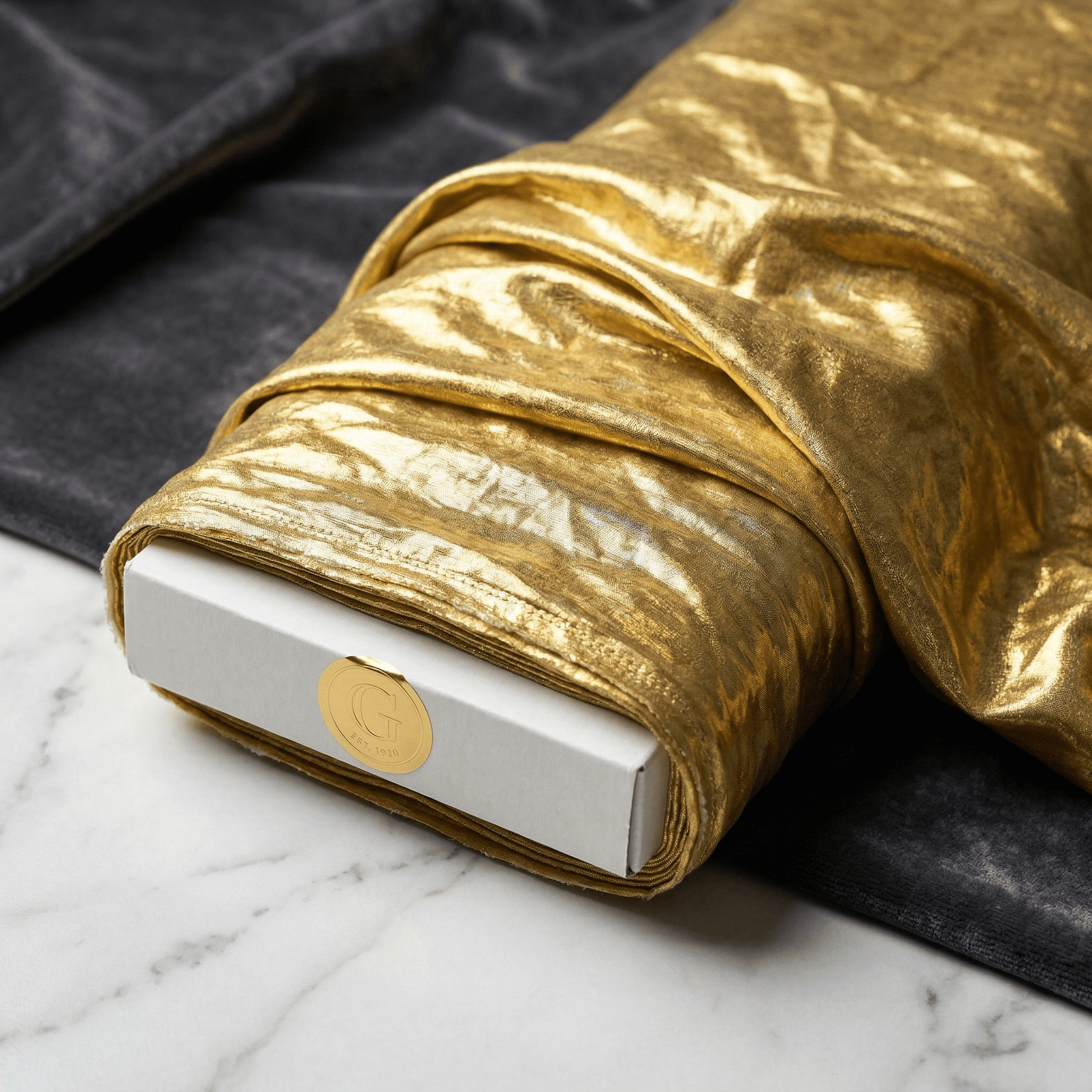 Tissue Lame Fabric 58” Wide by the Yard – Shiny Metallic Lamé Fabric for Wedding Draping, Backdrops, Table Decor & Costumes - New Creations Fabric & Foam Inc