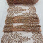 Trim Glitter Damask Design On A Mesh Lace| 20" Wide | appeal Fabric| Sold By The Yard. - New Creations Fabric & Foam Inc