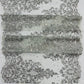 Trim Glitter Damask Design On A Mesh Lace| 20" Wide | appeal Fabric| Sold By The Yard. - New Creations Fabric & Foam Inc