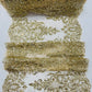 Trim Glitter Damask Design On A Mesh Lace| 20" Wide | appeal Fabric| Sold By The Yard. - New Creations Fabric & Foam Inc