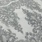 Trim Glitter Damask Design On A Mesh Lace 58" Wide| New Creations Fabric & Foam Inc. - New Creations Fabric & Foam Inc