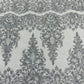 Trim Glitter Damask Design On A Mesh Lace 58" Wide| New Creations Fabric & Foam Inc. - New Creations Fabric & Foam Inc
