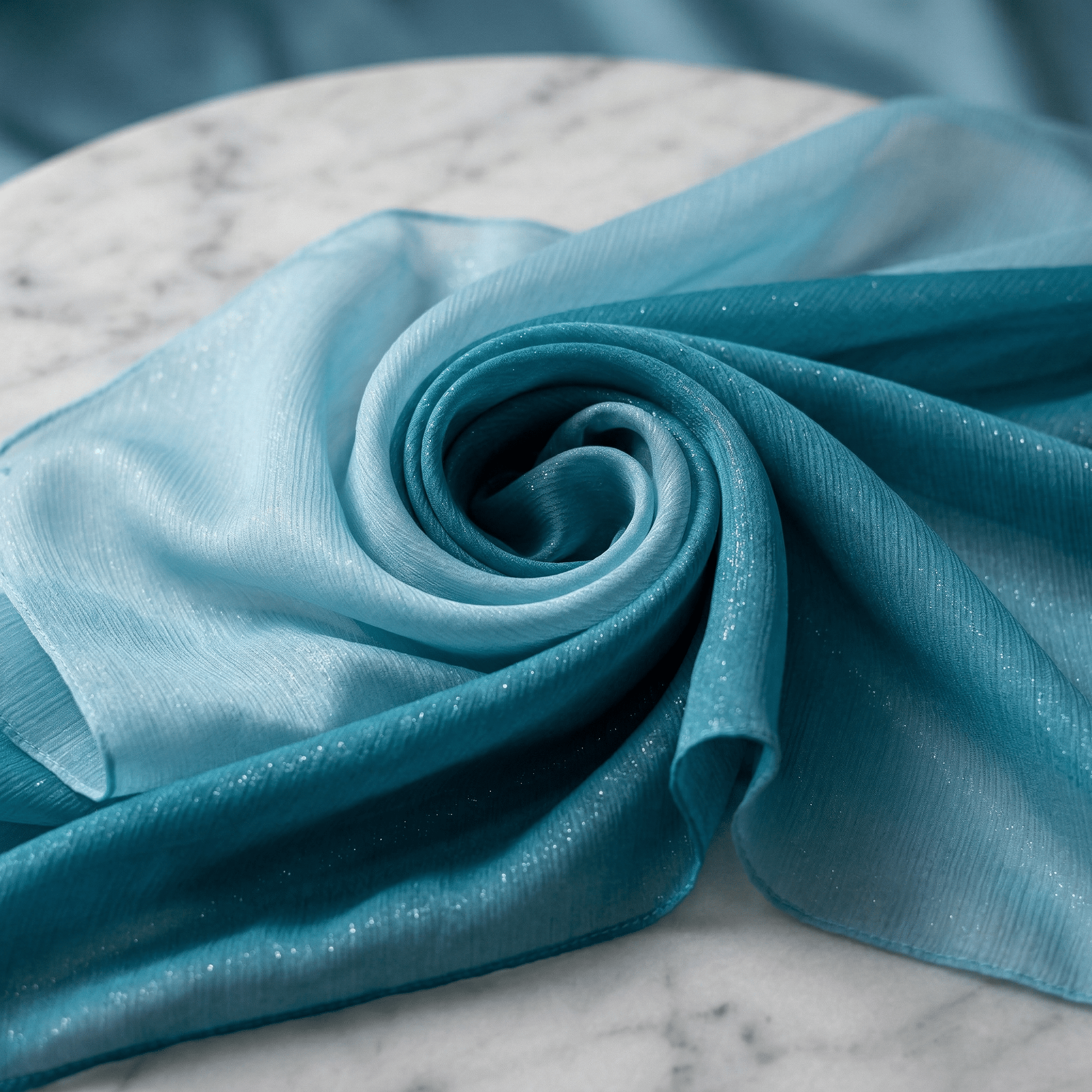 Two Tone Chiffon Fabric 58” Wide by the Yard – Sheer Ombre Chiffon Fabric for Dresses, Draping, Scarves, Wedding Decor & Overlays - New Creations Fabric & Foam Inc