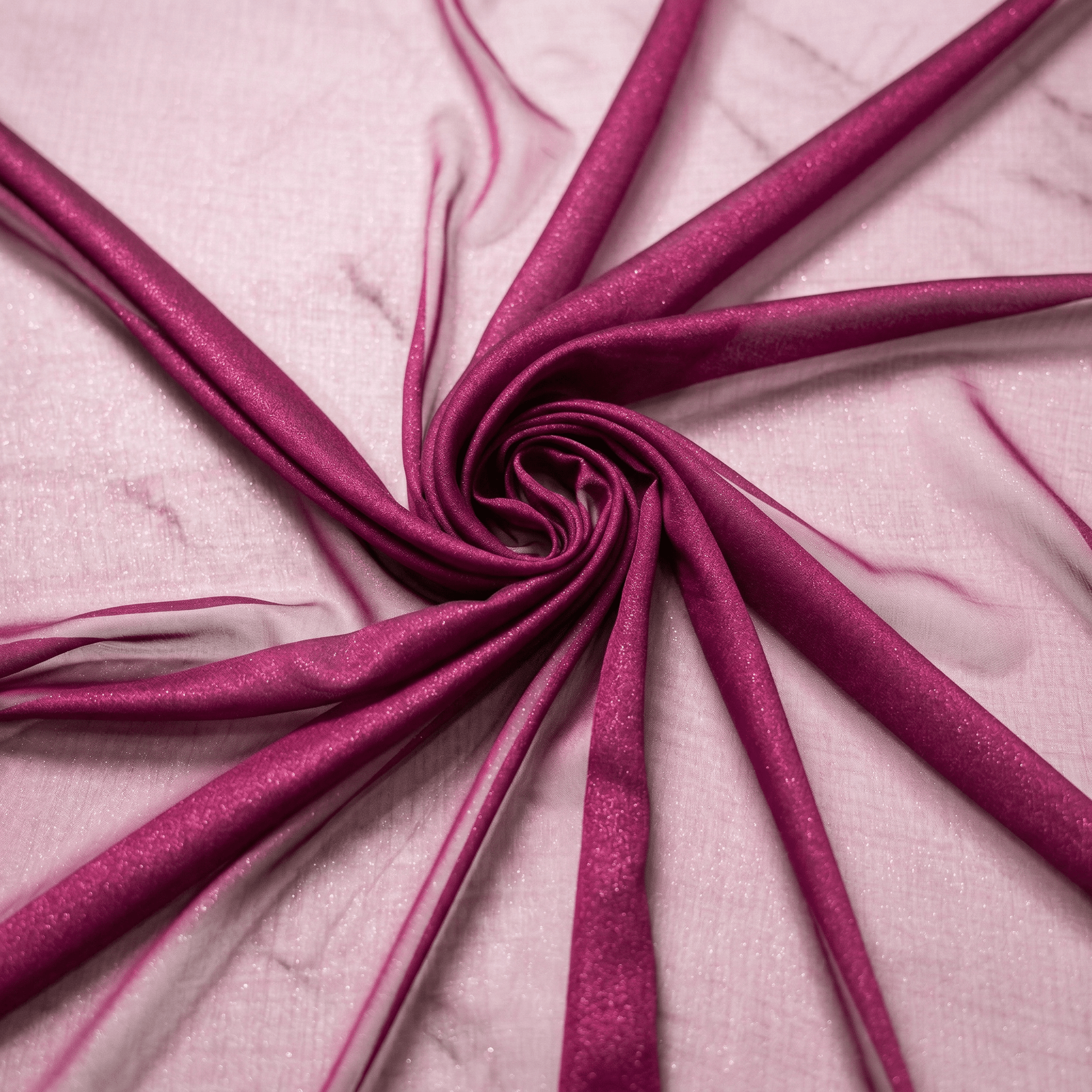 Two Tone Chiffon Fabric 58” Wide by the Yard – Sheer Ombre Chiffon Fabric for Dresses, Draping, Scarves, Wedding Decor & Overlays - New Creations Fabric & Foam Inc