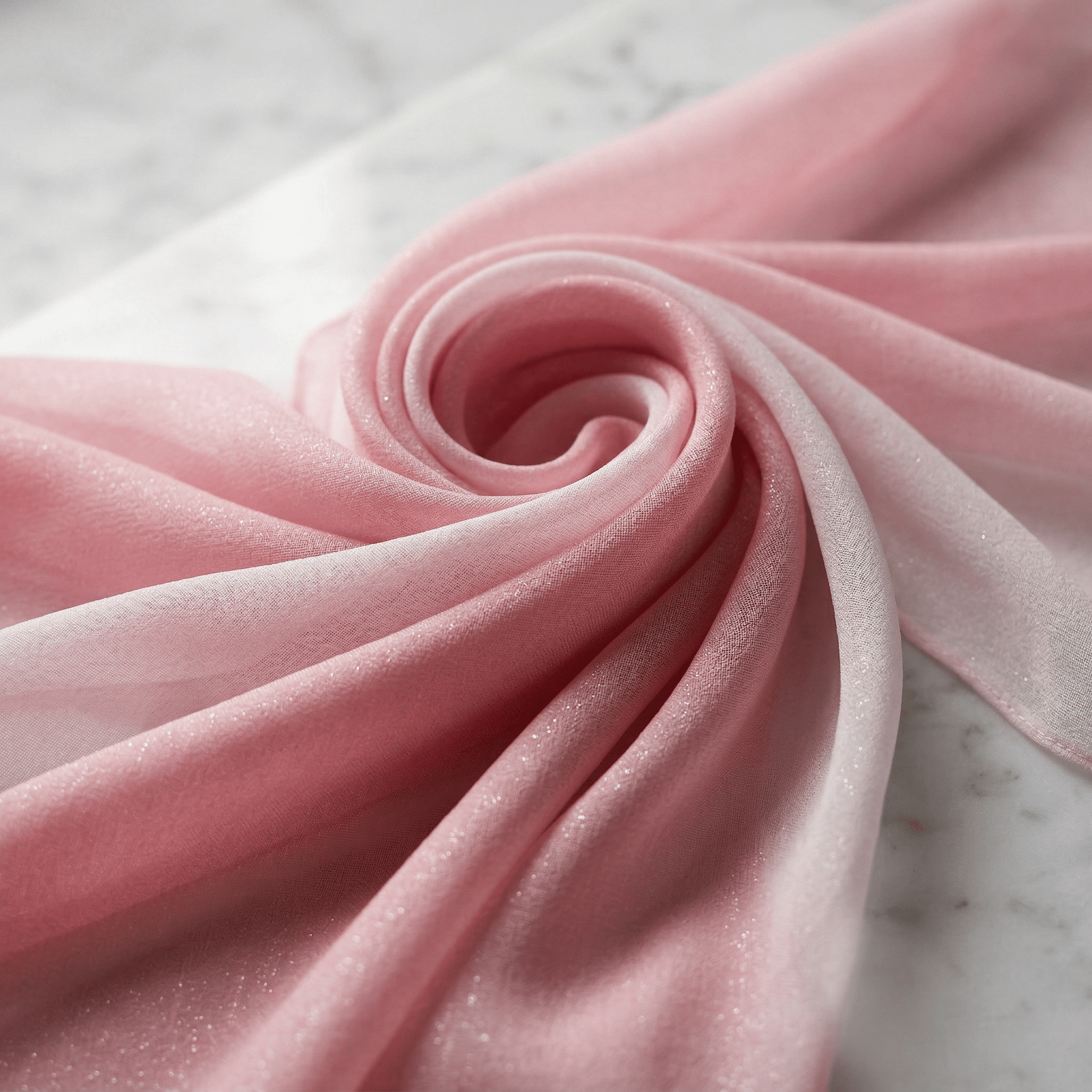 Two Tone Chiffon Fabric 58” Wide by the Yard – Sheer Ombre Chiffon Fabric for Dresses, Draping, Scarves, Wedding Decor & Overlays - New Creations Fabric & Foam Inc