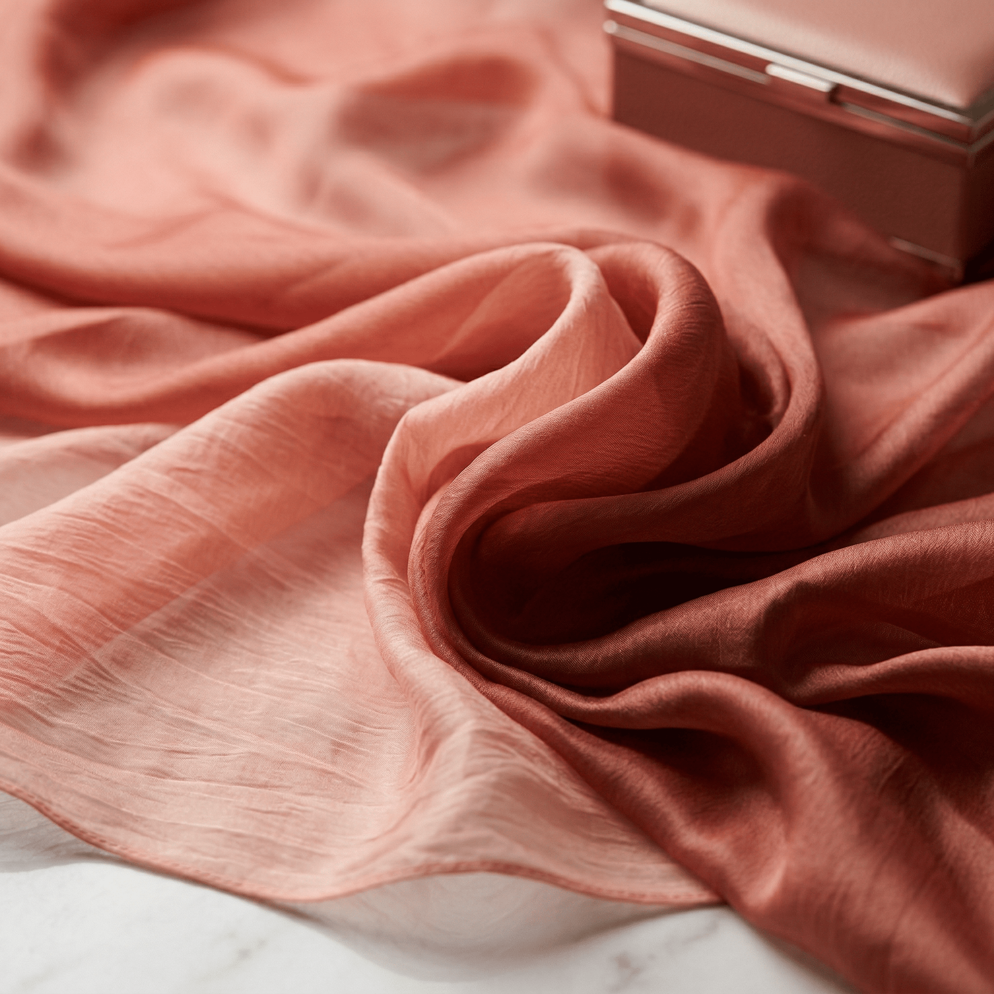 Two Tone Chiffon Fabric 58” Wide by the Yard – Sheer Ombre Chiffon Fabric for Dresses, Draping, Scarves, Wedding Decor & Overlays - New Creations Fabric & Foam Inc