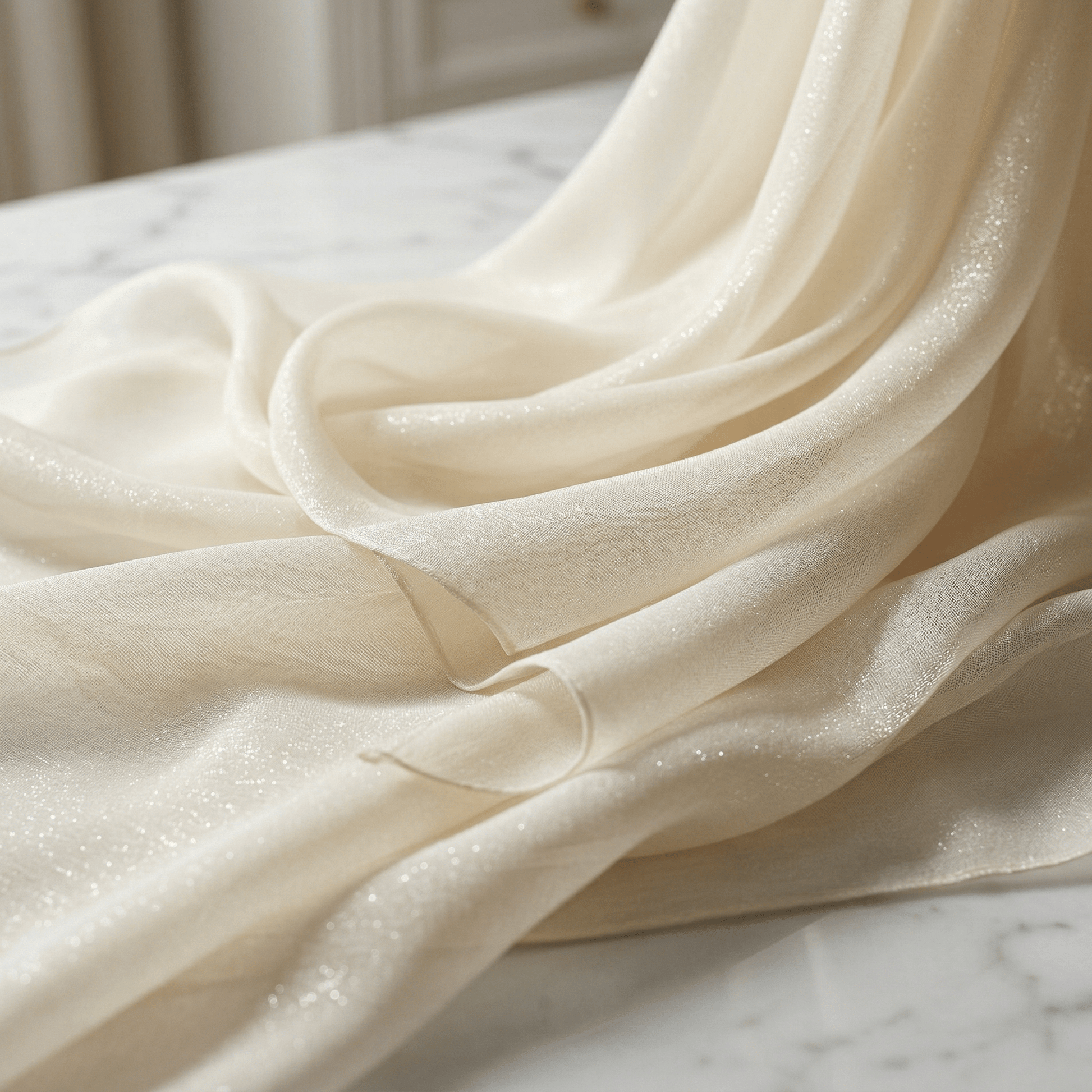 Two Tone Chiffon Fabric 58” Wide by the Yard – Sheer Ombre Chiffon Fabric for Dresses, Draping, Scarves, Wedding Decor & Overlays - New Creations Fabric & Foam Inc
