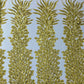 VEGAS BEADED FEATHER DESIGN ON MESH FABRIC (BY PANEL) - New Creations Fabric & Foam Inc