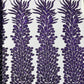 VEGAS BEADED FEATHER DESIGN ON MESH FABRIC (BY PANEL) - New Creations Fabric & Foam Inc