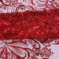 Vine Glitter Design On A Mesh Lace Fabric/Prom - New Creations Fabric & Foam Inc
