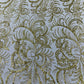 Vine Glitter Design On A Mesh Lace Fabric/Prom - New Creations Fabric & Foam Inc
