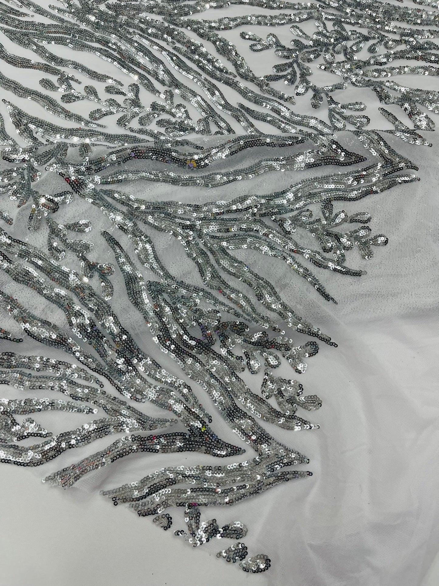 Vine/Root Sequin 4 Way Stretch Fabric 54” Wide| New Creations Fabric & Foam Inc. - New Creations Fabric & Foam Inc
