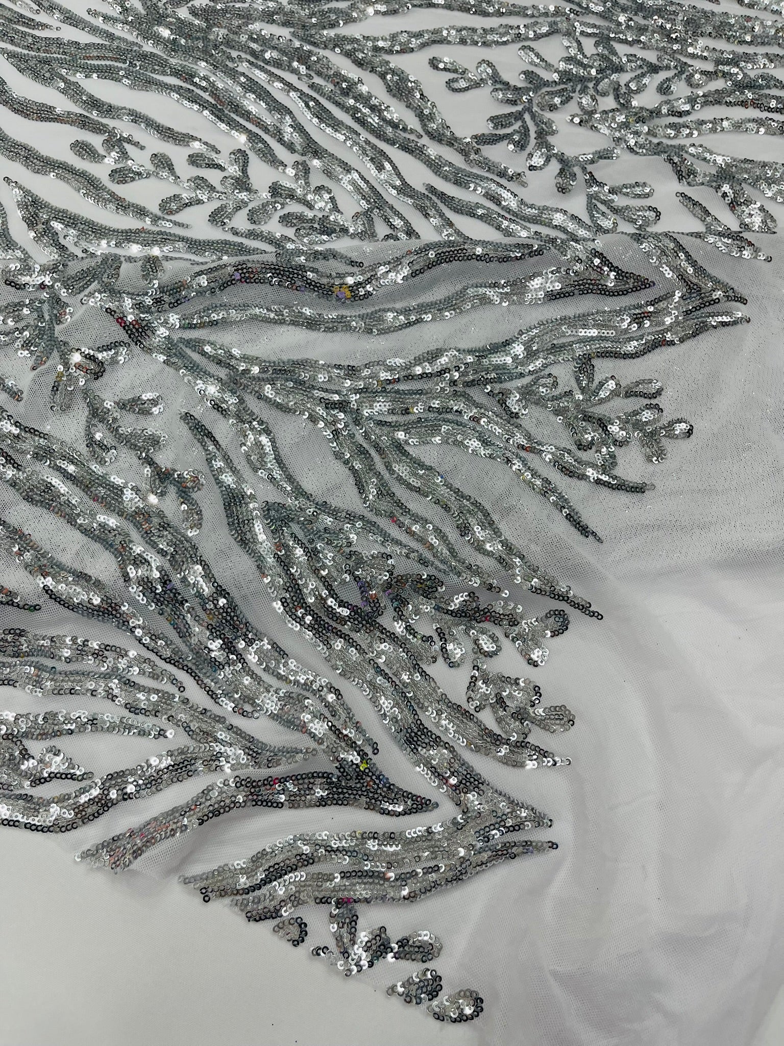 Vine/Root Sequin 4 Way Stretch Fabric 54” Wide| New Creations Fabric & Foam Inc. - New Creations Fabric & Foam Inc
