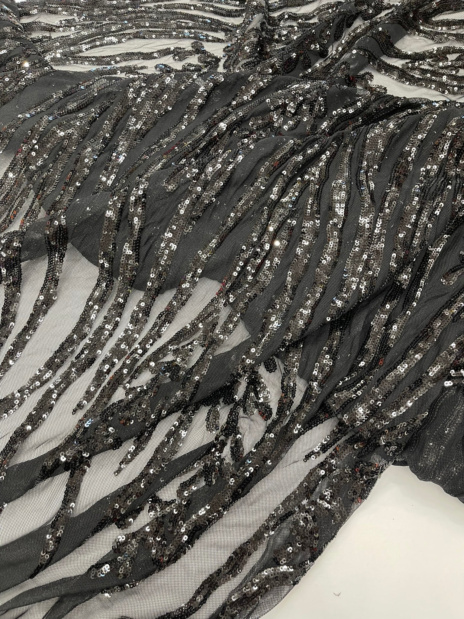 Vine/Root Sequin 4 Way Stretch Fabric 54” Wide| New Creations Fabric & Foam Inc. - New Creations Fabric & Foam Inc