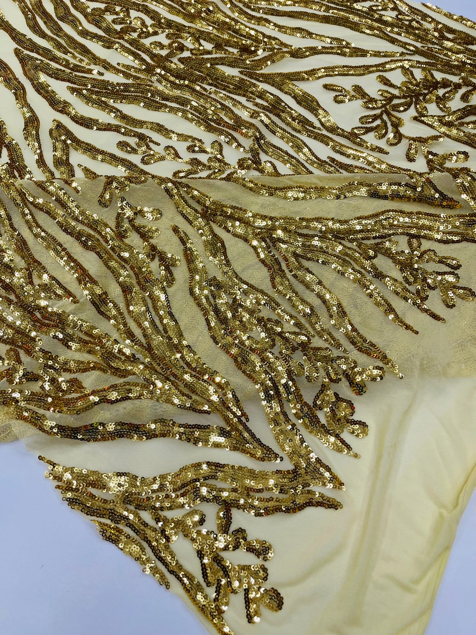 Vine/Root Sequin 4 Way Stretch Fabric 54” Wide| New Creations Fabric & Foam Inc. - New Creations Fabric & Foam Inc