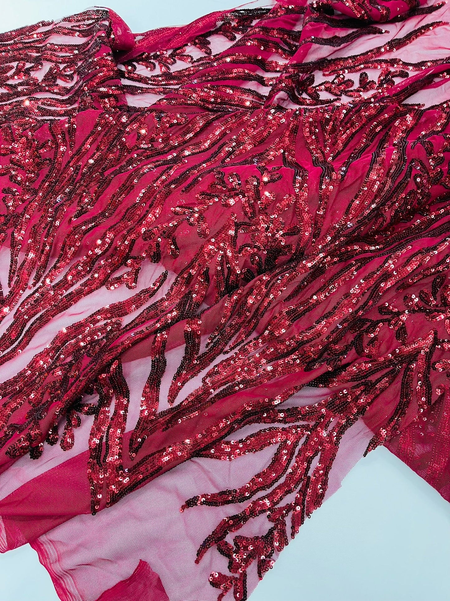 Vine/Root Sequin 4 Way Stretch Fabric 54” Wide| New Creations Fabric & Foam Inc. - New Creations Fabric & Foam Inc