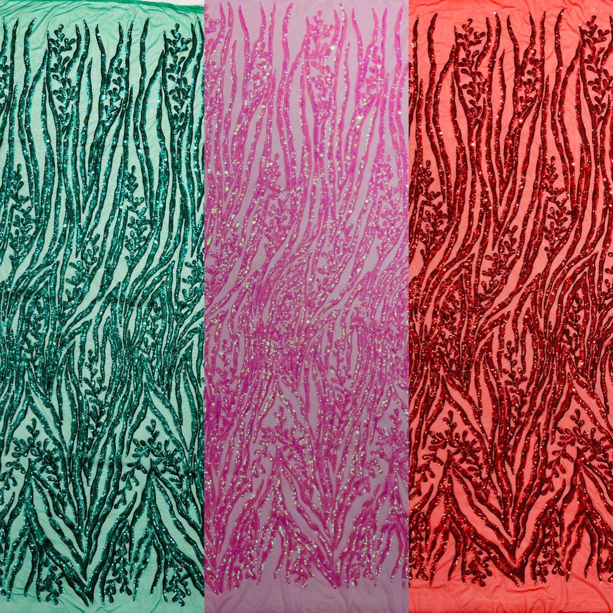 Vine/Root Sequin 4 Way Stretch Fabric 54” Wide| New Creations Fabric & Foam Inc. - New Creations Fabric & Foam Inc