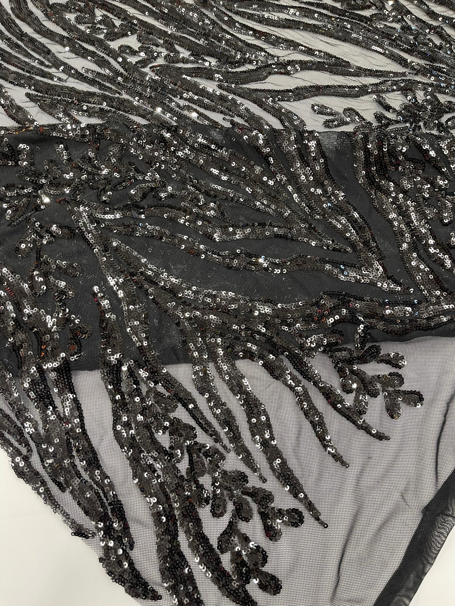 Vine/Root Sequin 4 Way Stretch Fabric 54” Wide| New Creations Fabric & Foam Inc. - New Creations Fabric & Foam Inc