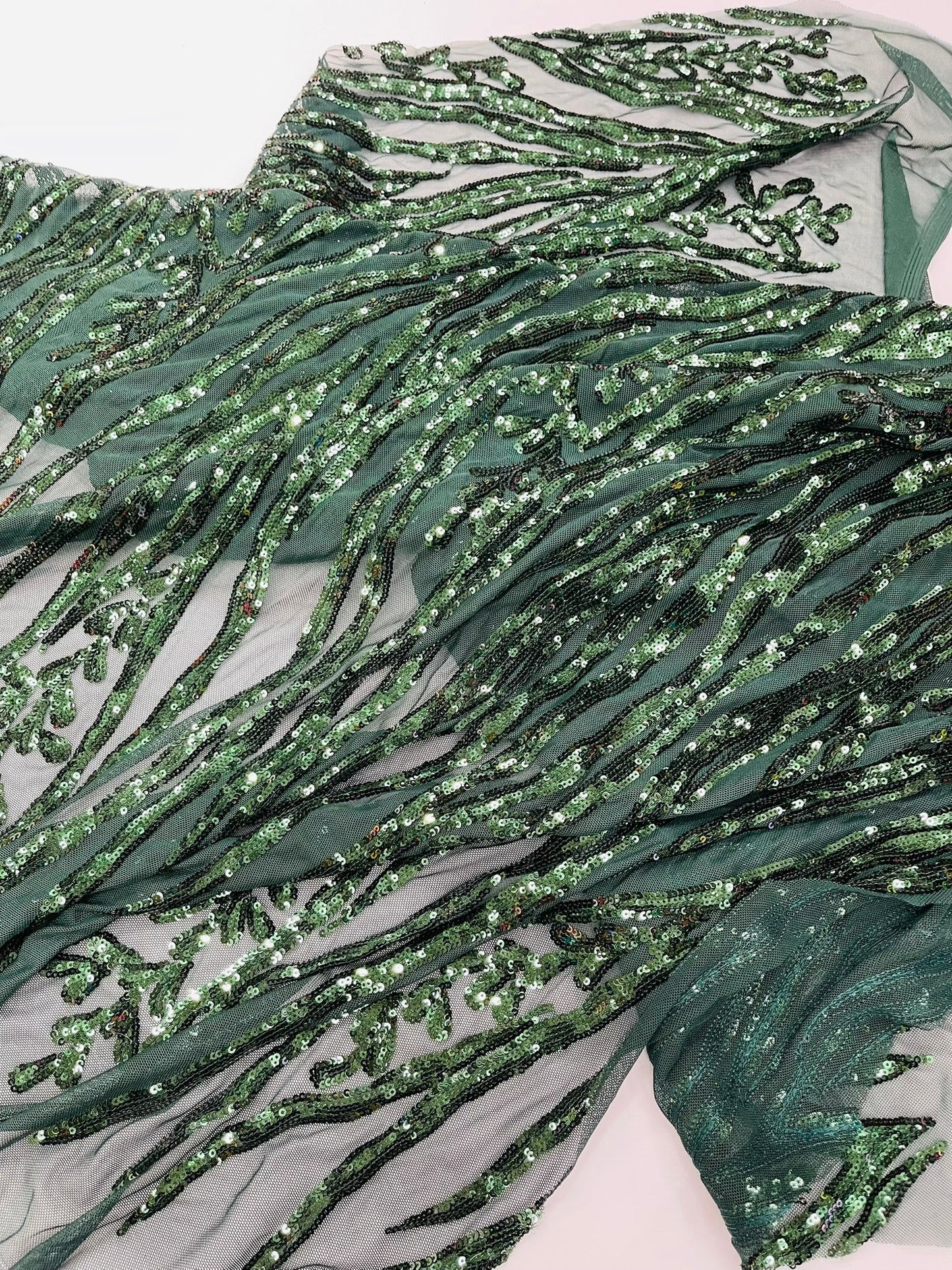 Vine/Root Sequin 4 Way Stretch Fabric 54” Wide| New Creations Fabric & Foam Inc. - New Creations Fabric & Foam Inc