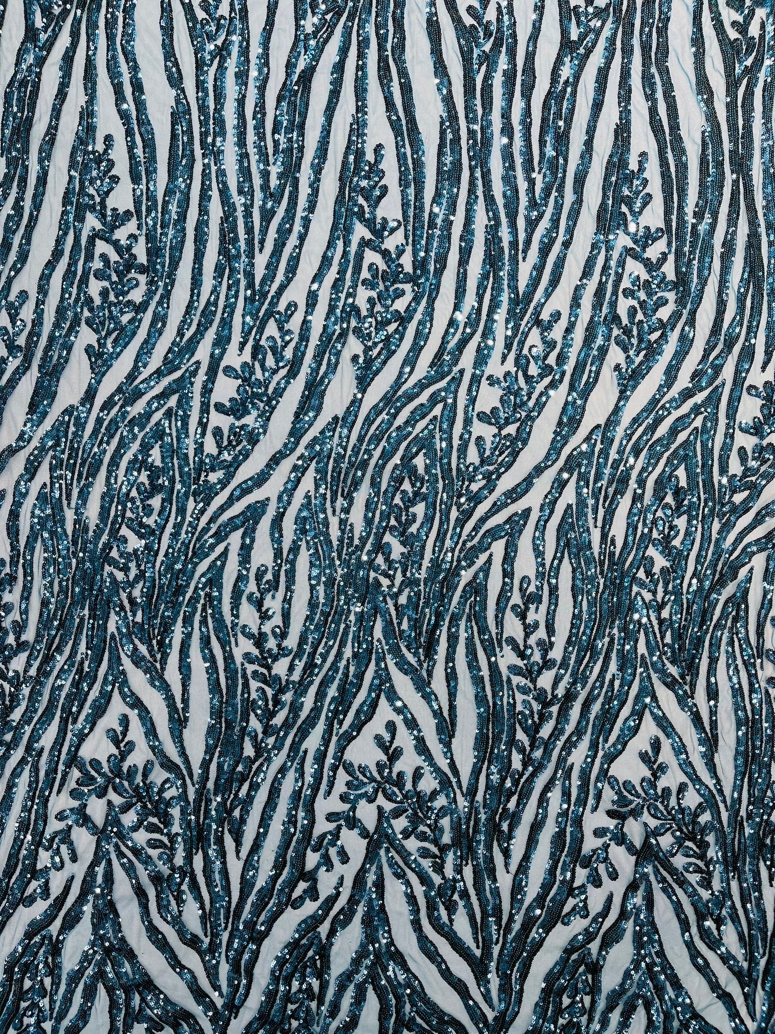 Vine/Root Sequin 4 Way Stretch Fabric 54” Wide| New Creations Fabric & Foam Inc. - New Creations Fabric & Foam Inc