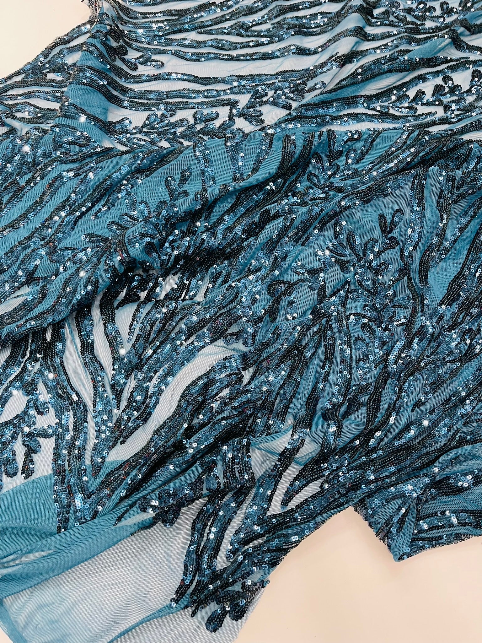 Vine/Root Sequin 4 Way Stretch Fabric 54” Wide| New Creations Fabric & Foam Inc. - New Creations Fabric & Foam Inc