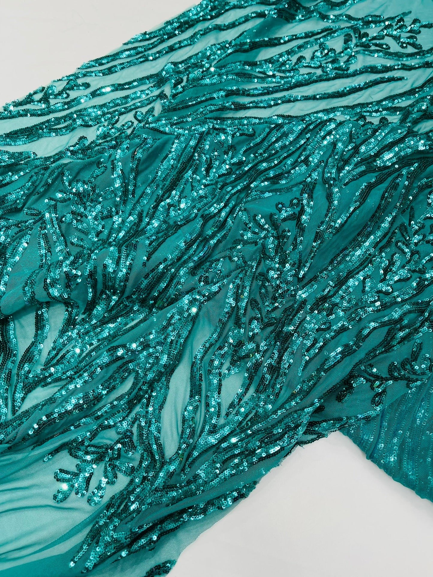 Vine/Root Sequin 4 Way Stretch Fabric 54” Wide| New Creations Fabric & Foam Inc. - New Creations Fabric & Foam Inc