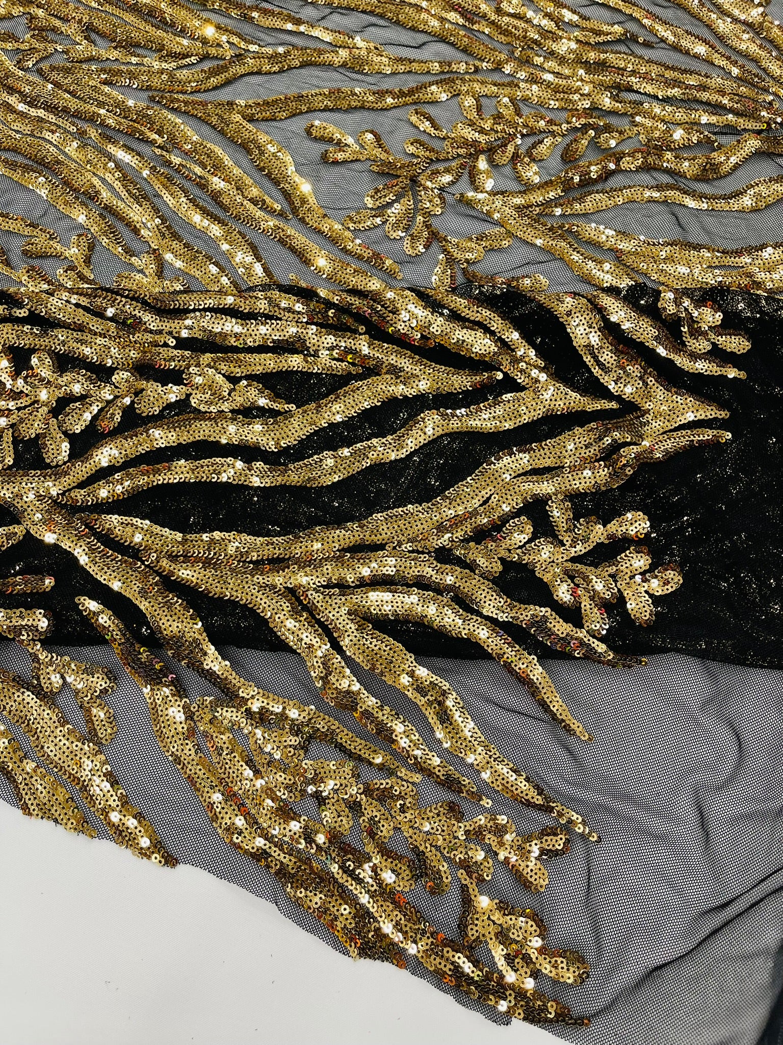 Vine/Root Sequin 4 Way Stretch Fabric 54” Wide| New Creations Fabric & Foam Inc. - New Creations Fabric & Foam Inc