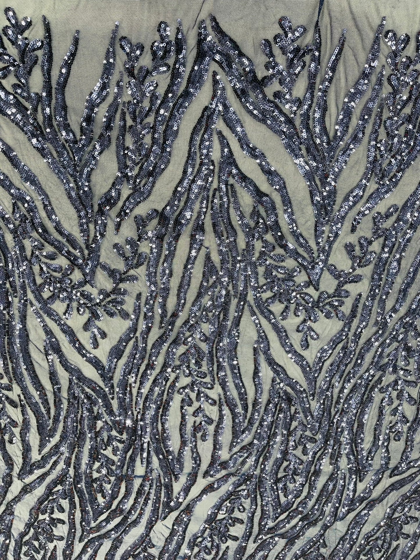 Vine/Root Sequin 4 Way Stretch Fabric 54” Wide| New Creations Fabric & Foam Inc. - New Creations Fabric & Foam Inc