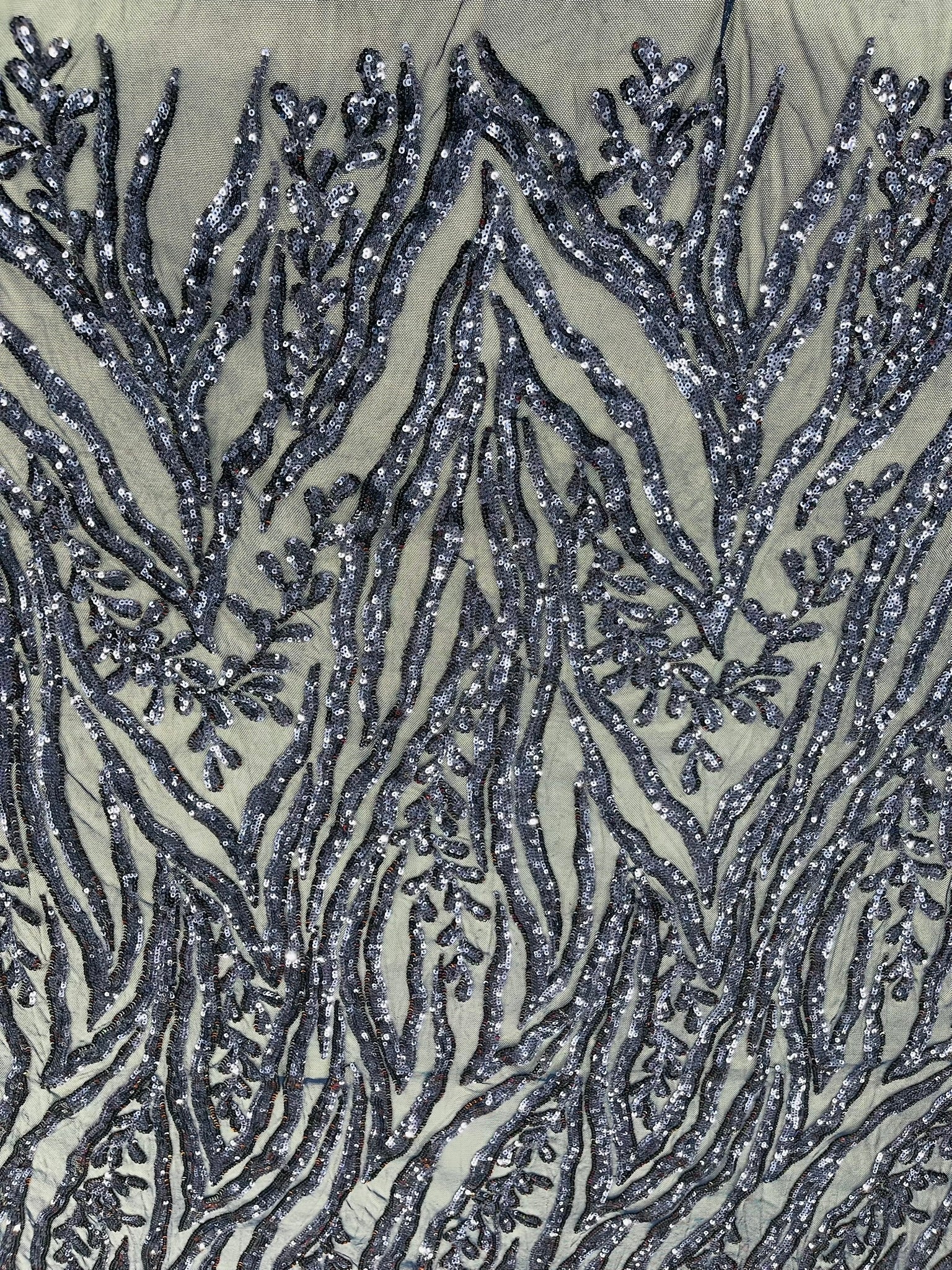 Vine/Root Sequin 4 Way Stretch Fabric 54” Wide| New Creations Fabric & Foam Inc. - New Creations Fabric & Foam Inc