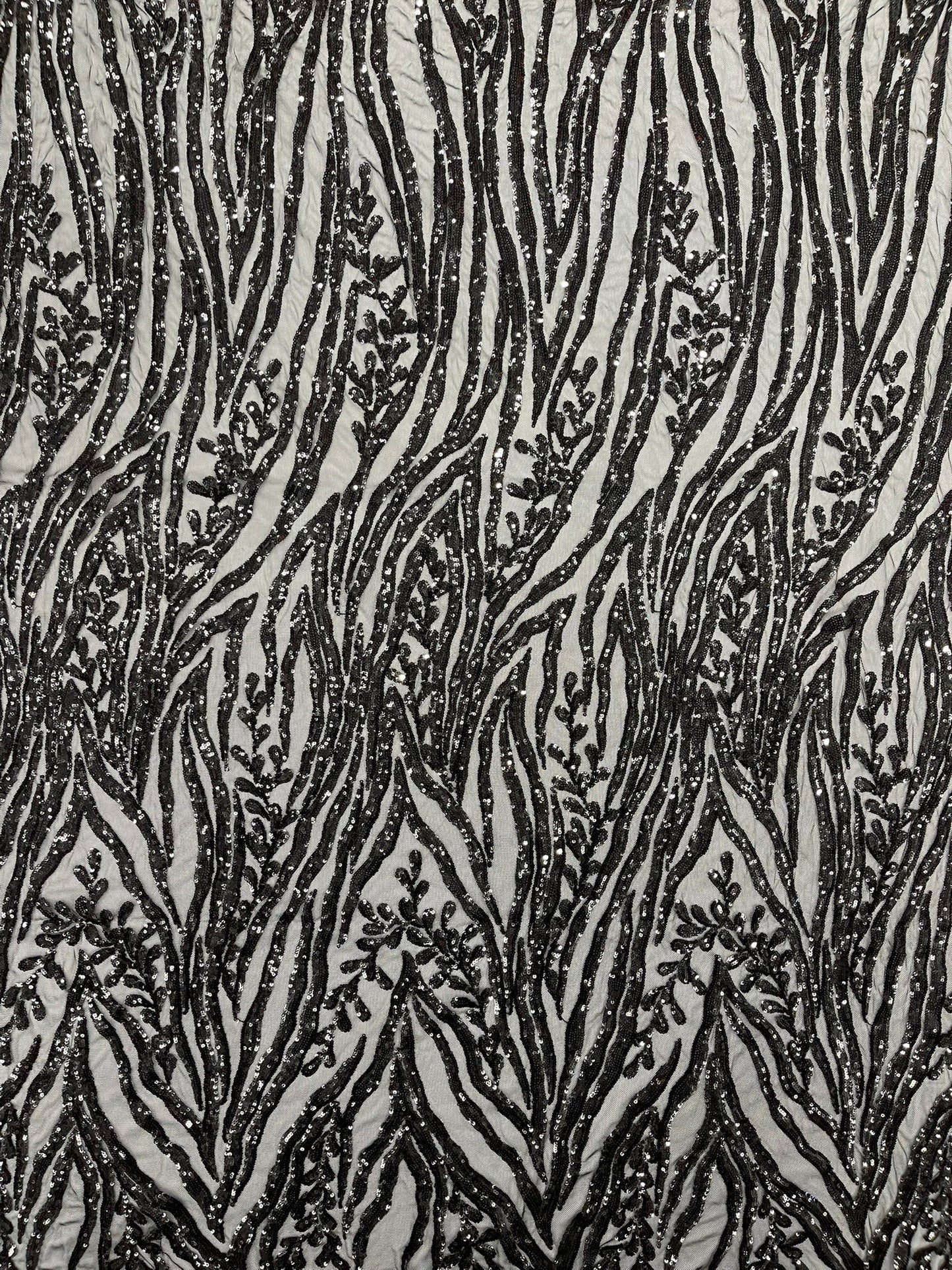 Vine/Root Sequin 4 Way Stretch Fabric 54” Wide| New Creations Fabric & Foam Inc. - New Creations Fabric & Foam Inc