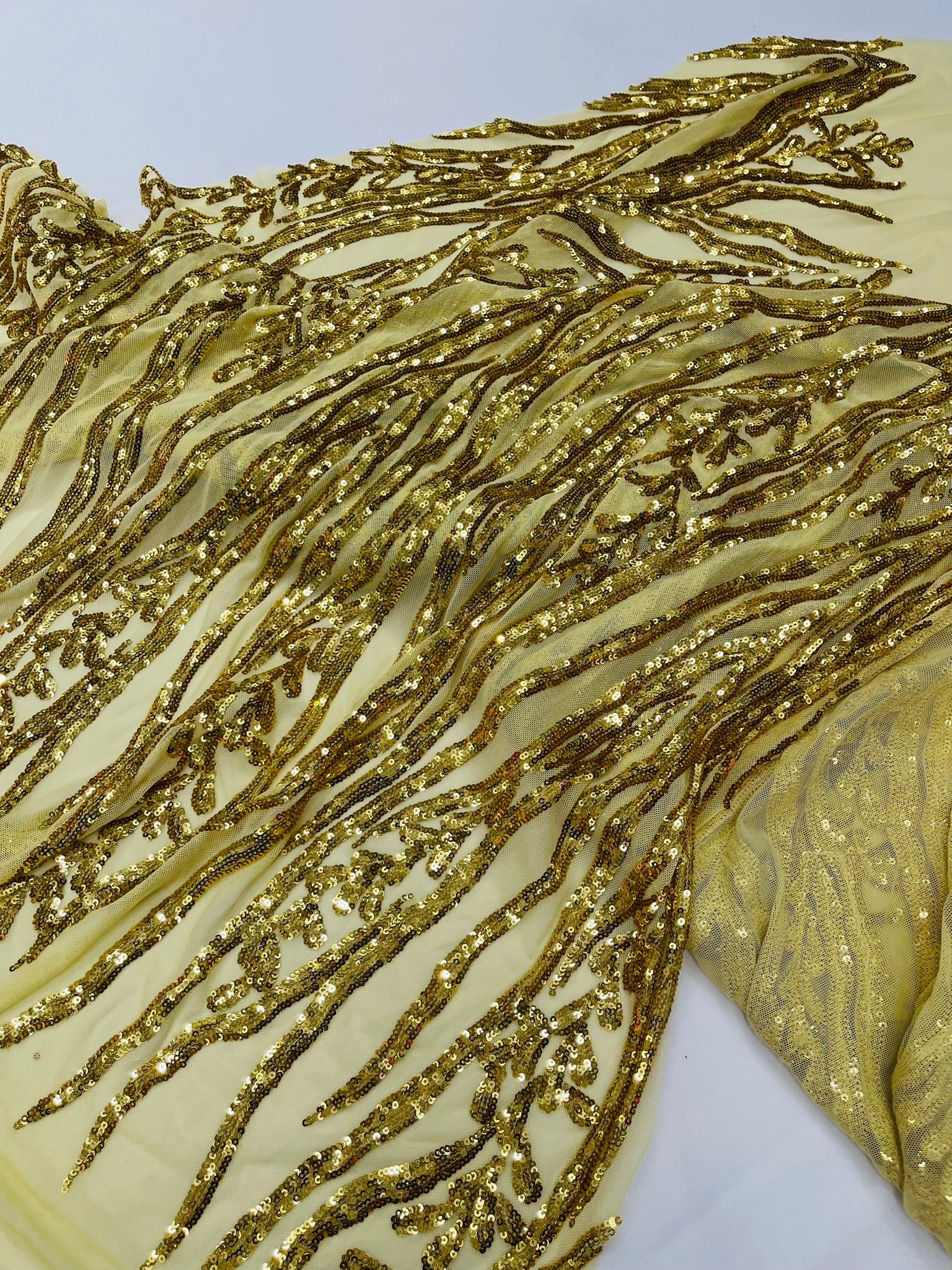 Vine/Root Sequin 4 Way Stretch Fabric 54” Wide| New Creations Fabric & Foam Inc. - New Creations Fabric & Foam Inc