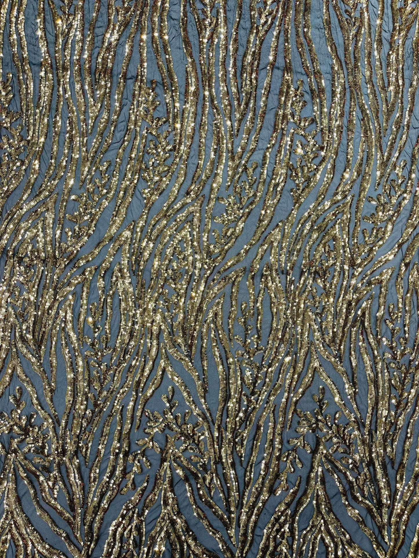 Vine/Root Sequin 4 Way Stretch Fabric 54” Wide| New Creations Fabric & Foam Inc. - New Creations Fabric & Foam Inc
